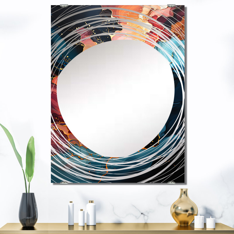 Schnur - Miroir mural peinture abstraite, 40 po x 30 po