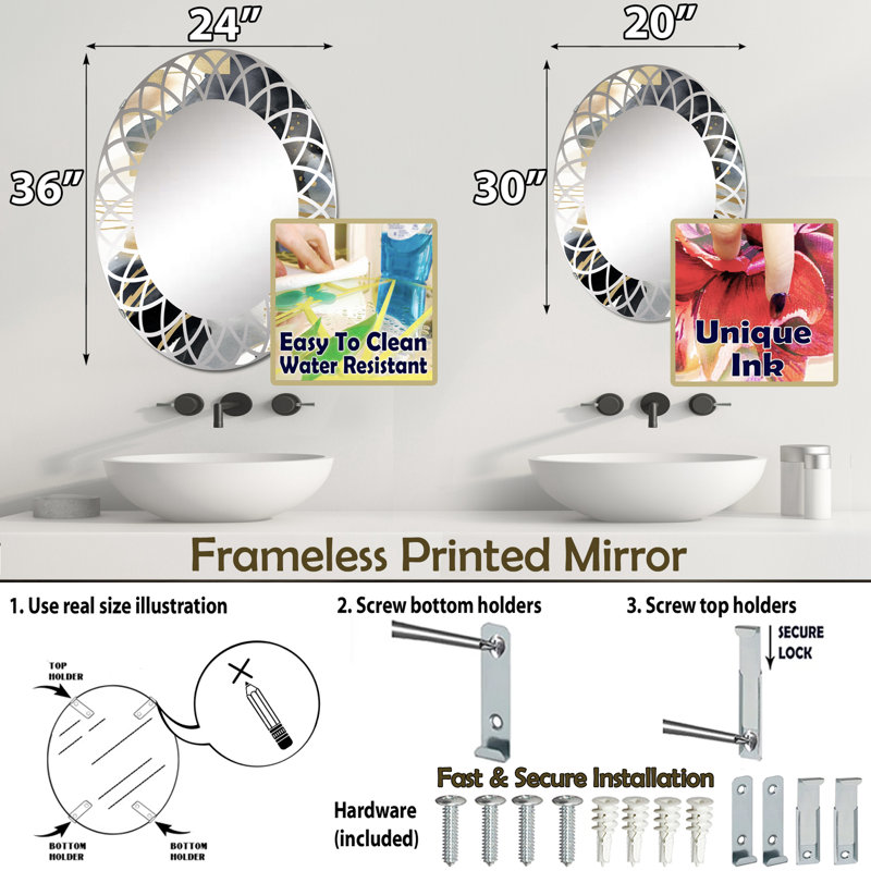 Miroir Hardenburgh, 30 po x 20 po