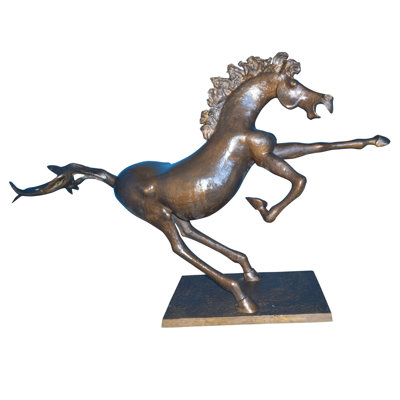 Original 2 of 9 Horse Statue by Attilio de Luca -  Size: 68"L x 19"W x 58"H
