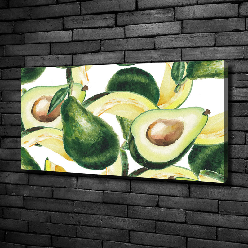 An Avocado - Wrapped Canvas Print