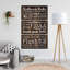 «Rustic Bathroom Rules», reproduction sur toile-1392261161
