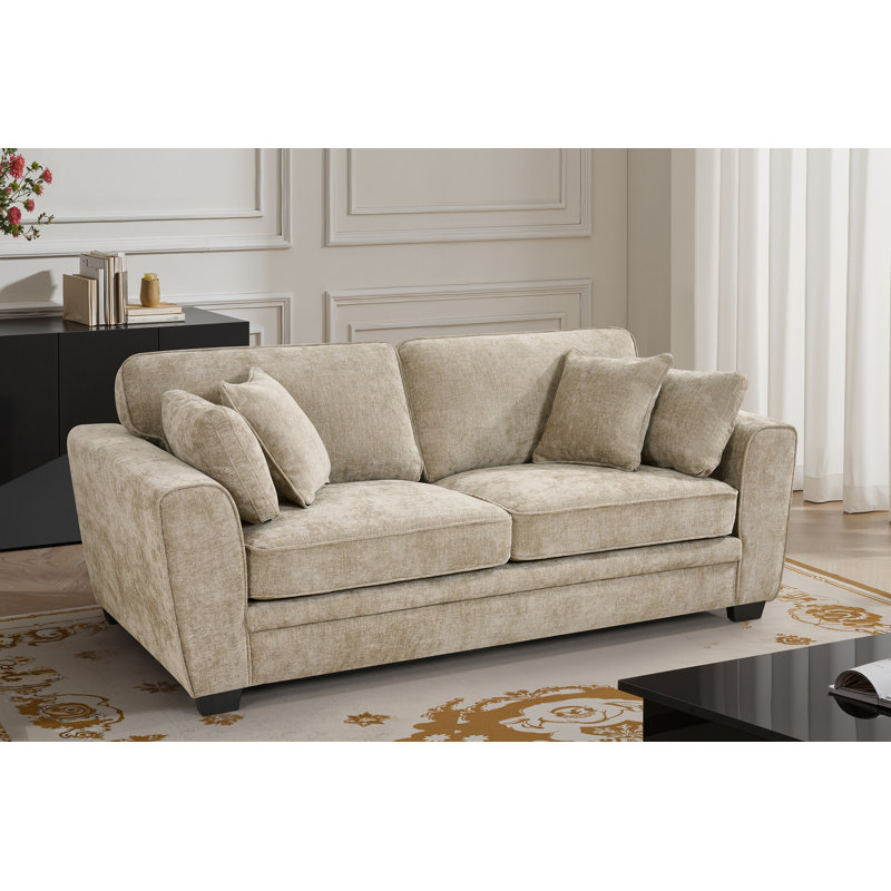 Hughley 3 Seater Chenille Sofa