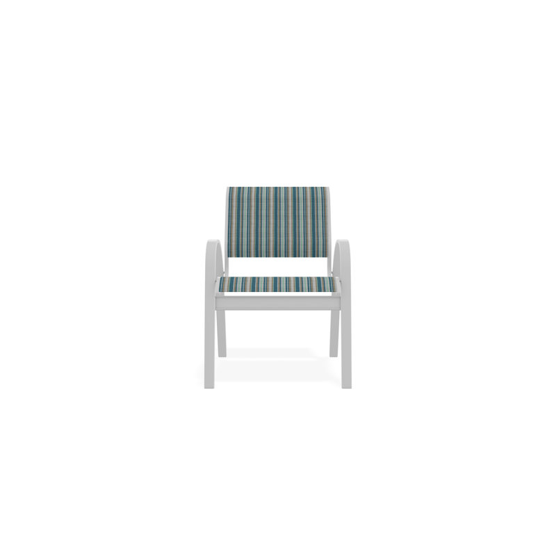 Aruba II Outdoor Dining Chair, Cole, White