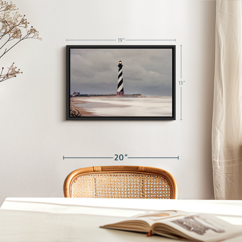 Impression sur toile Stormy Cape Hatteras, H 13 po x l 19 po
