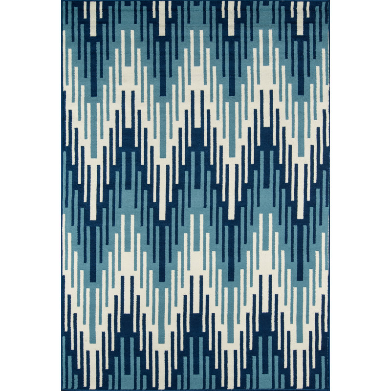 Tapis bleu Turnbow, Rectangle 1 pi 8 po x 3 pi 7 po