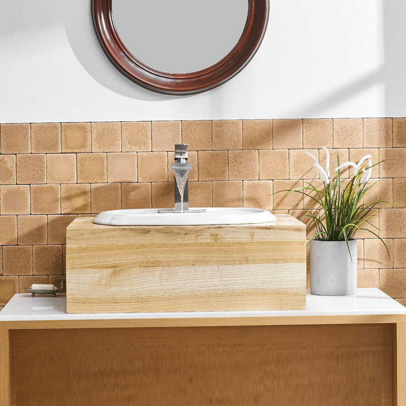WIZ Waterfall Single Hole Single-Handle Bathroom Faucet, Brushed Nickel
