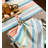Museerah Stripe Fringed Table Runner