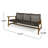 Natural Finish Outdoor Seating - Wood And 3 Seater For Your Backyard-1278900517