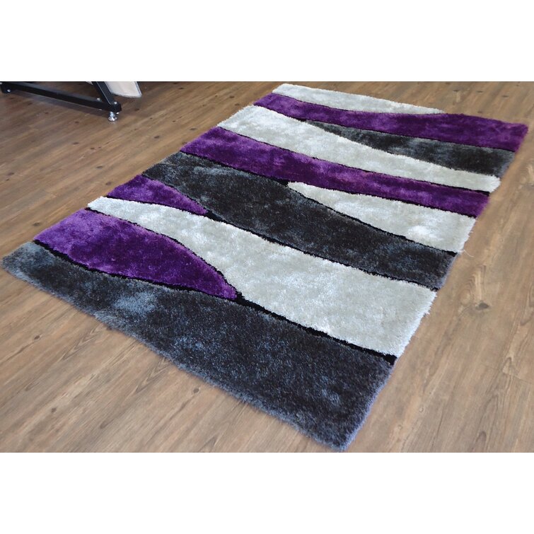 Latitude Run® Ambiant Hewit Collection Pet Friendly Area Rugs Purple