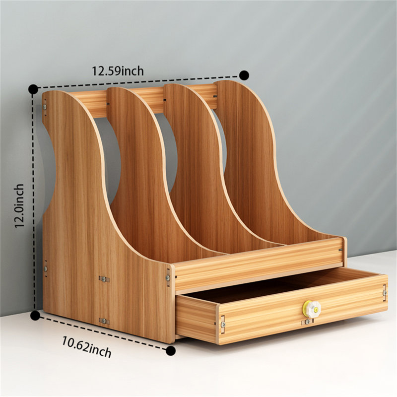 Rangement de bureau en bois manufacturé