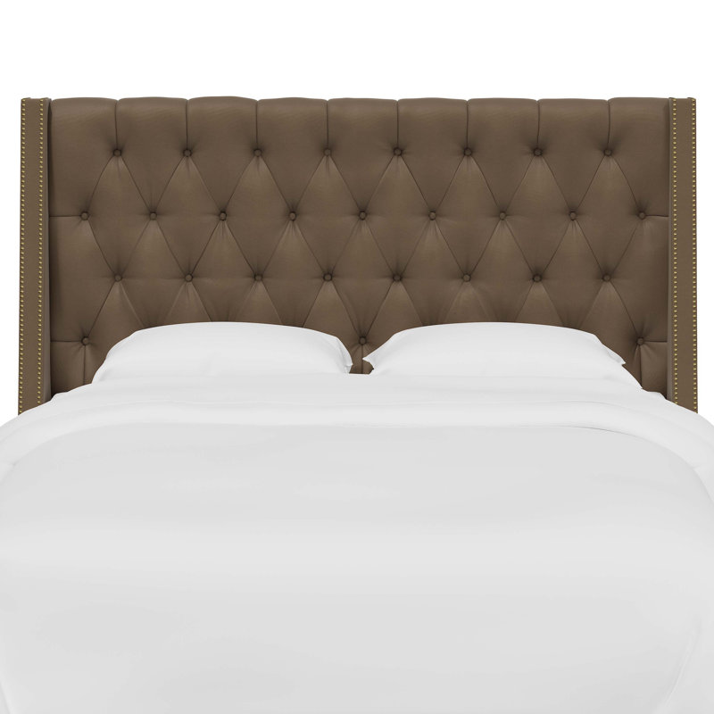 Crosston Upholstered Headboard, California King, Classic Pearl Performance Velvet, Velvet