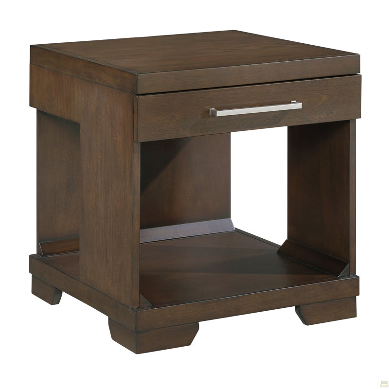End Table Dovetail Drawer Open Shelf