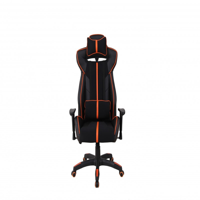 Fauteuil de jeu et de course pivotant noir Inbox Zero
