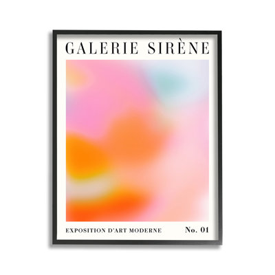 " Bold Ombre Pattern Single Picture Frame " by Victoria Barnes