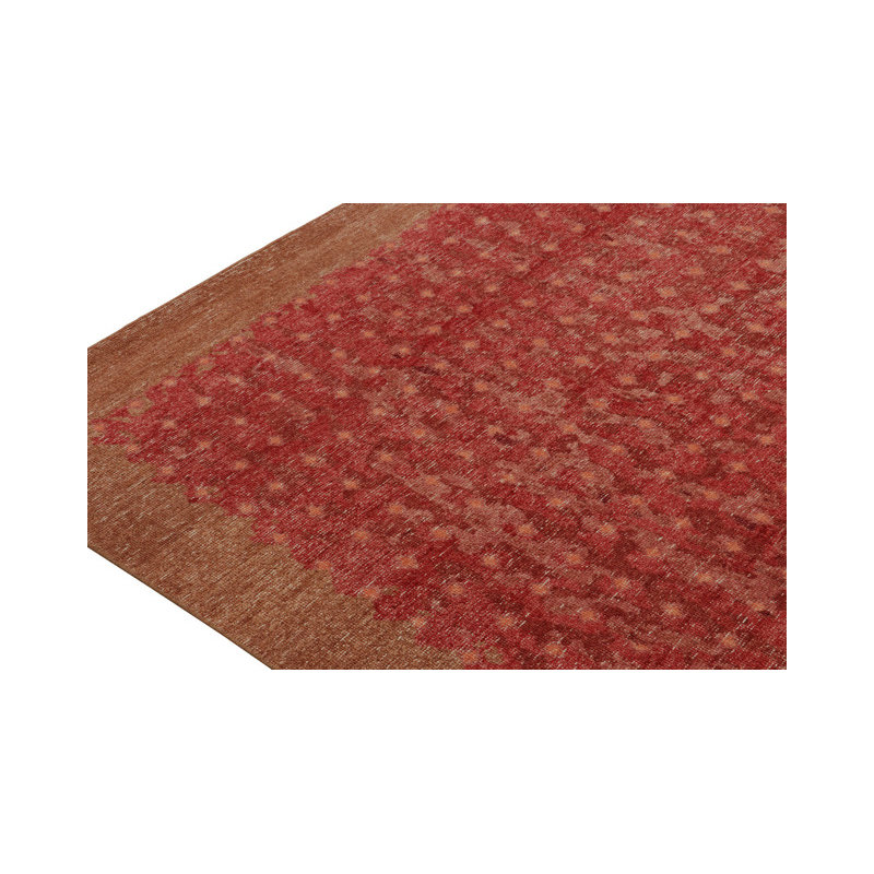 Homage Hand Knotted Wool Geometric Area Rug, Rectangle 10' x 14'