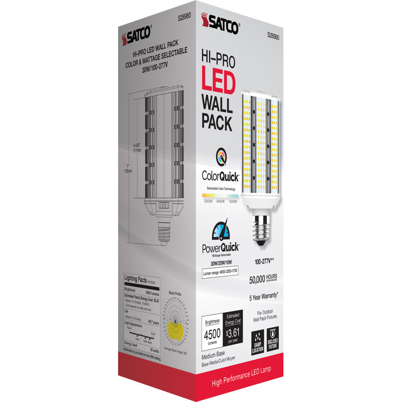 30 Watt White LED Bulb