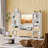 Aaronda 70.7" W x 51.1" H Bookcase 4 Tier 9 Cube Bookshelf with Drawers Horizontal Toy Storage Organizer-935273912