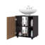 Pascuale Two Side Shelves Under Sink Cabinet With One Doors, Cut-Out Back, Compact 22 Freestanging Bathroom Storage-1744656165