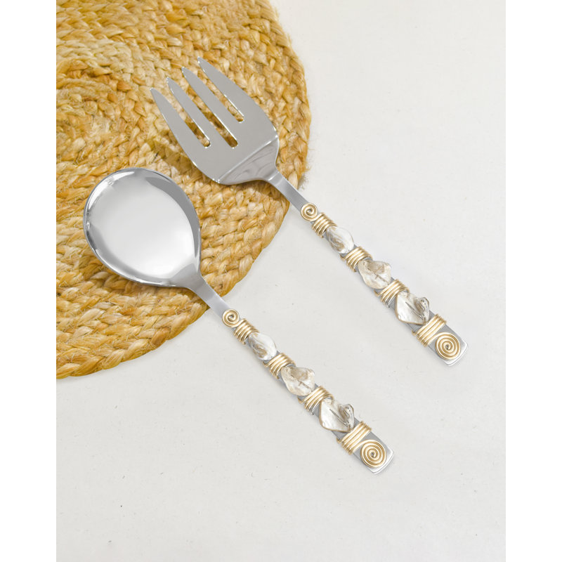 Davika Stainless Steel Salad Servers