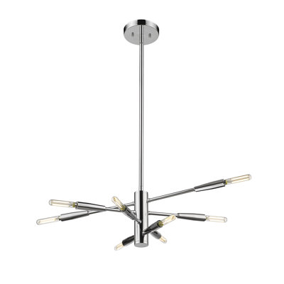 Stapleford 8 - Light Dimmable Sputnik Modern Linear Chandelier