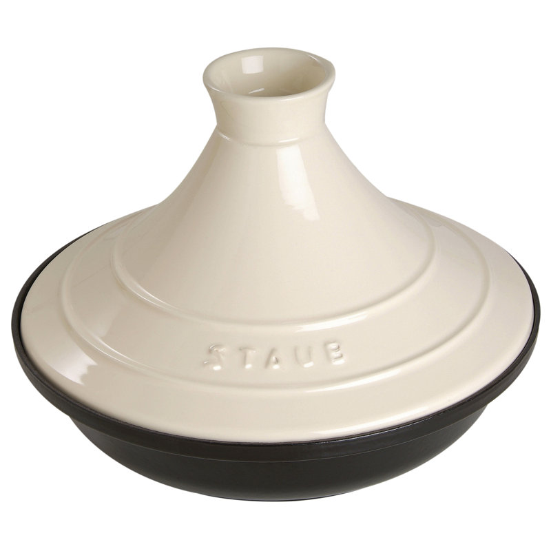 STAUB Cast Iron Tagine 1.4 L, 28, Cream