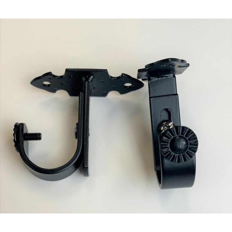 Supports de plafond extensibles - Argent / 2 pièces (25 / 28mm), Noir