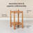 Pablo Solid Wood End Table with 2-Tier Storage-672400338