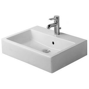 Vero Ceramic Rectangular Vanity Console Bathroom Sink with Overflow
