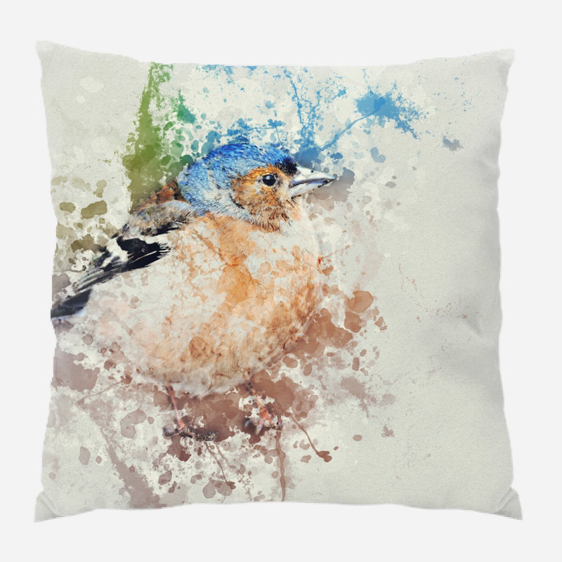 Housse et insert de coussin extérieur Woolridge Birds, Microsuède, Intérieur
