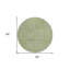 Tapis rond 8 po