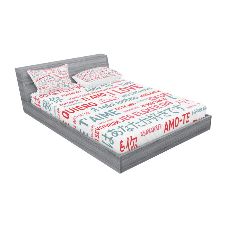 Microfiber Sheet Set, Queen Sheet Set with Fitted Sheet
