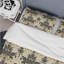 Ensemble de housse de couette moderne brun et beige à motif damassé classique III-109156898