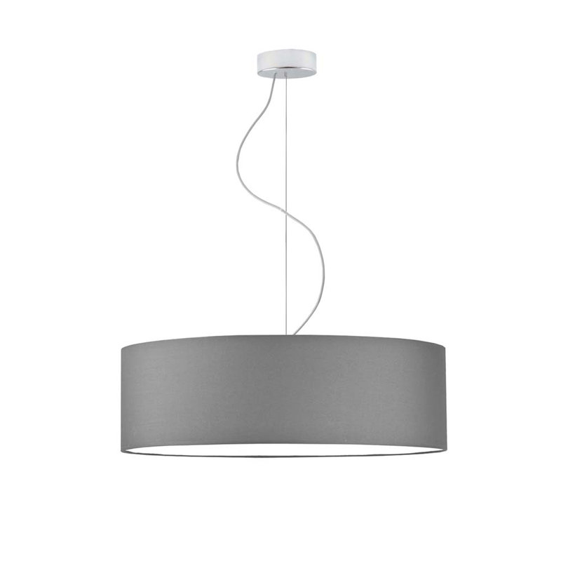 Aubryella 4 - Light Drum Pendant, Chrome, Gray