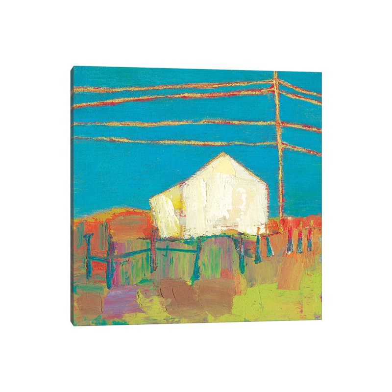 Fon Barn II by Sue Jachimiec - Gallery-Wrapped Canvas Giclée on Canvas, 30.48 cm H x 30.48 cm W, Canvas