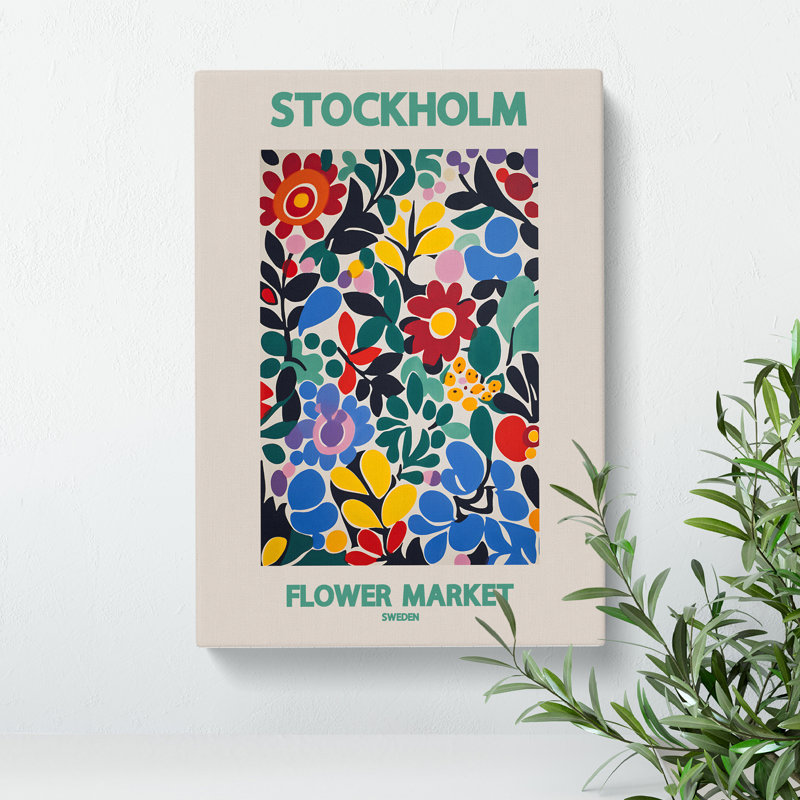 Stockholm Flower Market Exhibition 6 - Wrapped Canvas, 91cm H x 60cm W x 3cm D