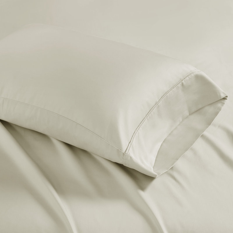 Ivory California King Cotton Blend 4-Piece Sheet Set