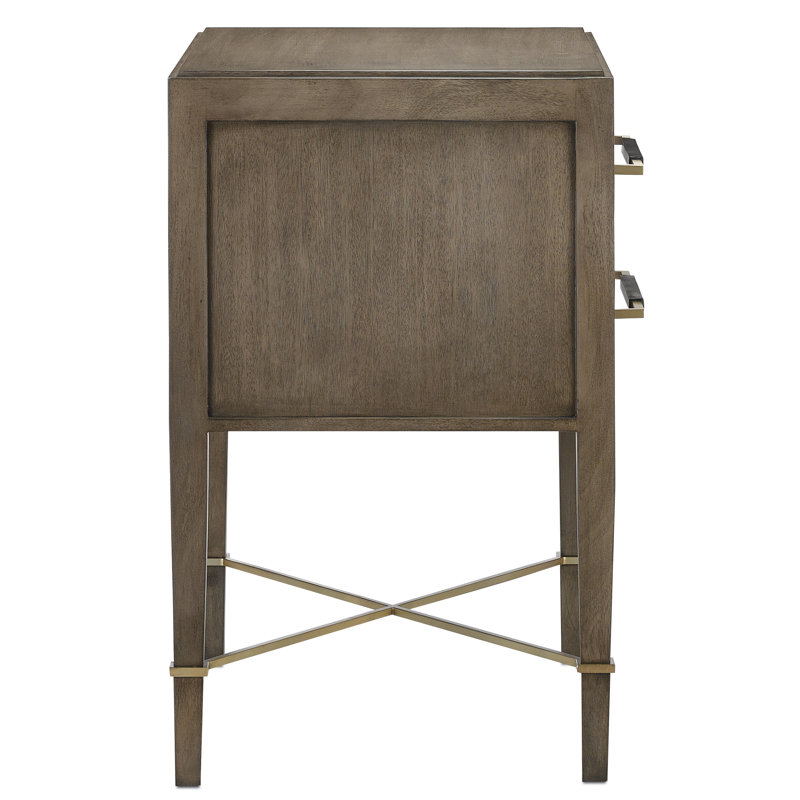 Verona 2 - Drawer Nightstand, Chanterelle/Coffee/Champagne