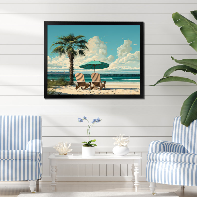Phan sur toile, H 30 po x l 40 po x P 1,5 po, Cadre simple noir
