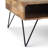 Hunter 32"W Solid Mango Wood and Metal Industrial Square Lift Top Coffee Table with Hidden Storage and Dual Lift Tops-1607252086