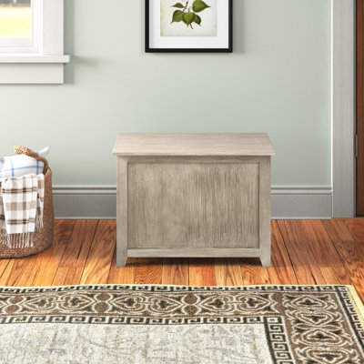 Banc de rangement en bois Avaline
