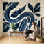 Papier peint blanc avec décoration murale minimaliste moderne-802551781-802551790