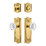 Nostalgic Warehouse Meadows Entry Set with Crystal Meadows Knob