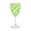 Black Check Acrylic Wine Goblets-123305761