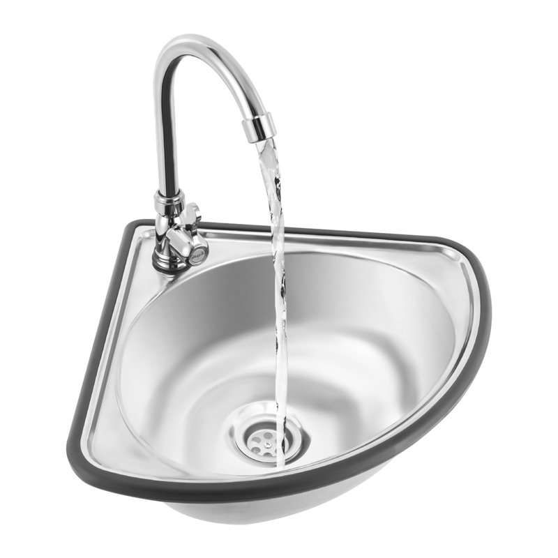 Stainless Steel  Triangle Bathroom Sink