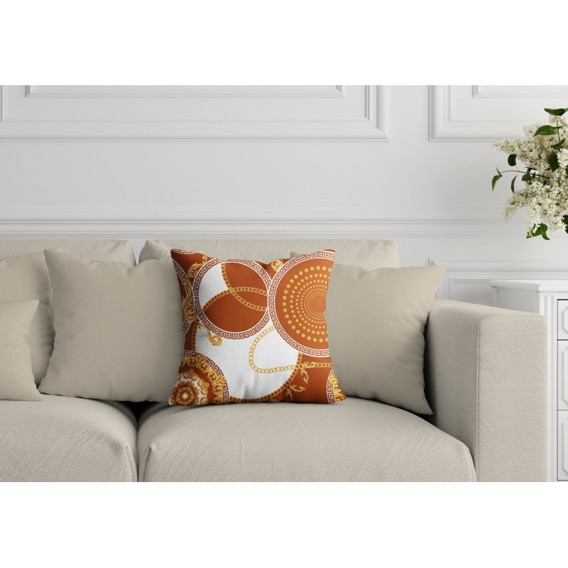 Housse et insert de coussin extérieur Tobin, L 15 po x H 15 po, Orange