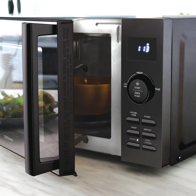 Statesman 20L 800W Digital Solo Microwave Black, Black