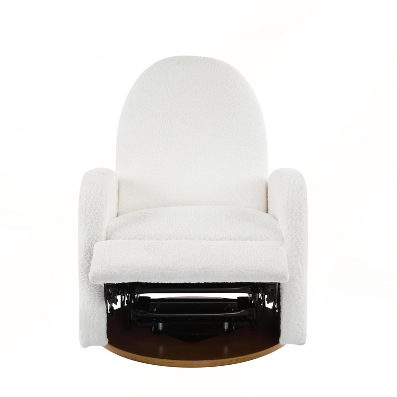 Midian Modern  Recliner Chair with 360° Swivel And Glider Base, Beige