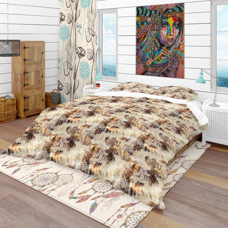 Ensemble de housse de couette moderne et contemporaine, Housse de couette très grand + 2 taies décoratives