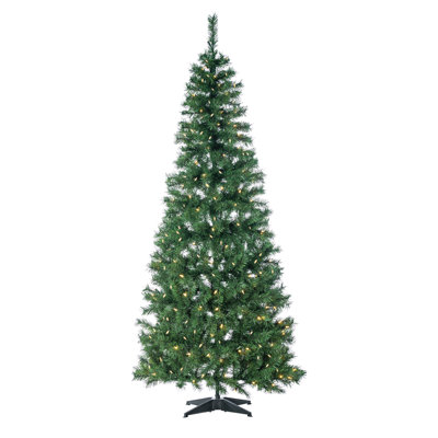Lighted Artificial Fir Christmas Tree