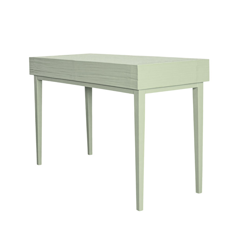 Andros Solid Wood Base Writing Desk, Celery Green